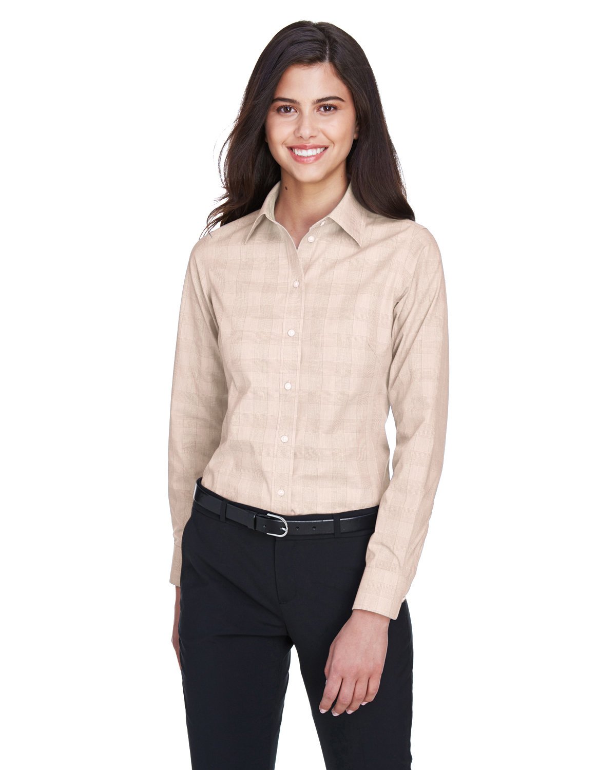 Devon & Jones Ladies’ Ladies’ Crown Collection® Gingham Check Woven Shirt